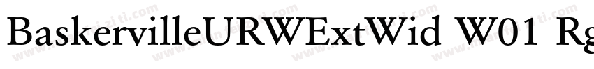 BaskervilleURWExtWid W01 Rg字体转换